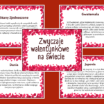 PARY BOHATERÓW – lektury – egzamin – powtórka- WALENTYNKI – kl. 4-8 – trimino – 12 elementów + odpowiedzi