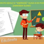 E8 Zadania egzaminacyjne z podziałem na 6 wymaganych czasów do egzaminu 2025, zadania otwarte, powtórka do egzaminu ósmoklasisty