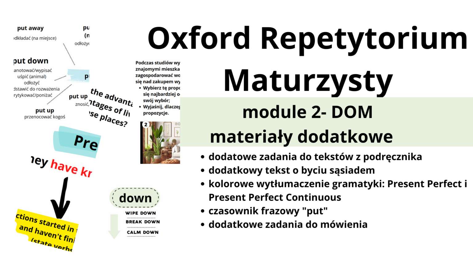 Oxford Repetytorium Maturzysty, Rozdział 2, Dodatkowe Materiały • Złoty ...