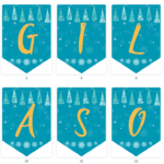 Girlanda – baner – napis – Wesołych Świąt