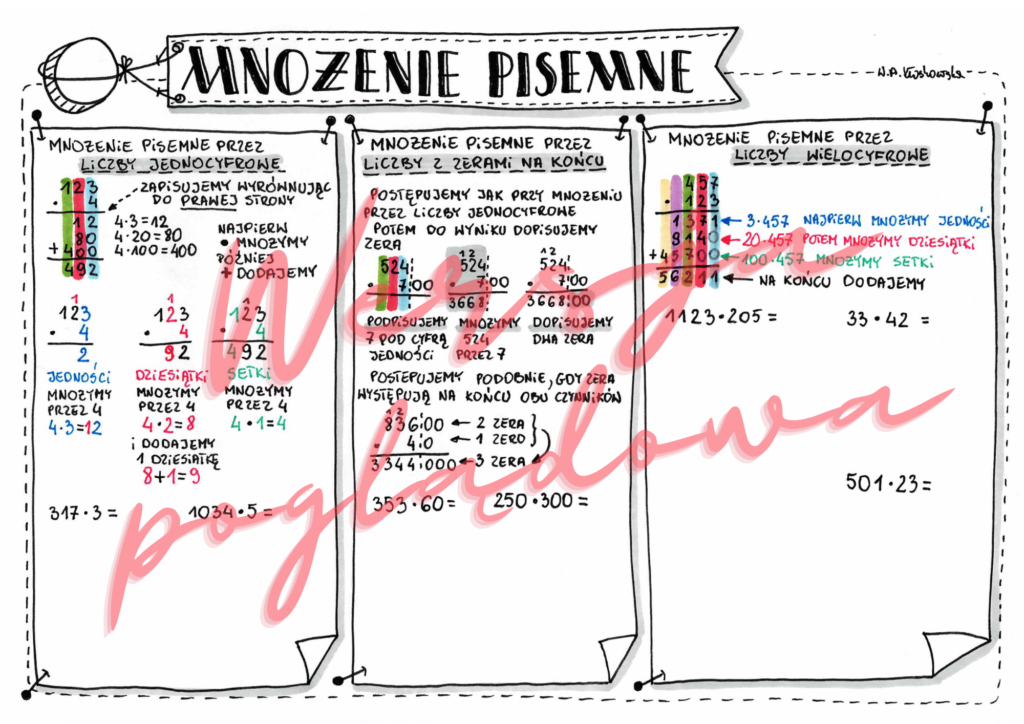 Mnożenie Pisemne • Złoty Nauczyciel 9731