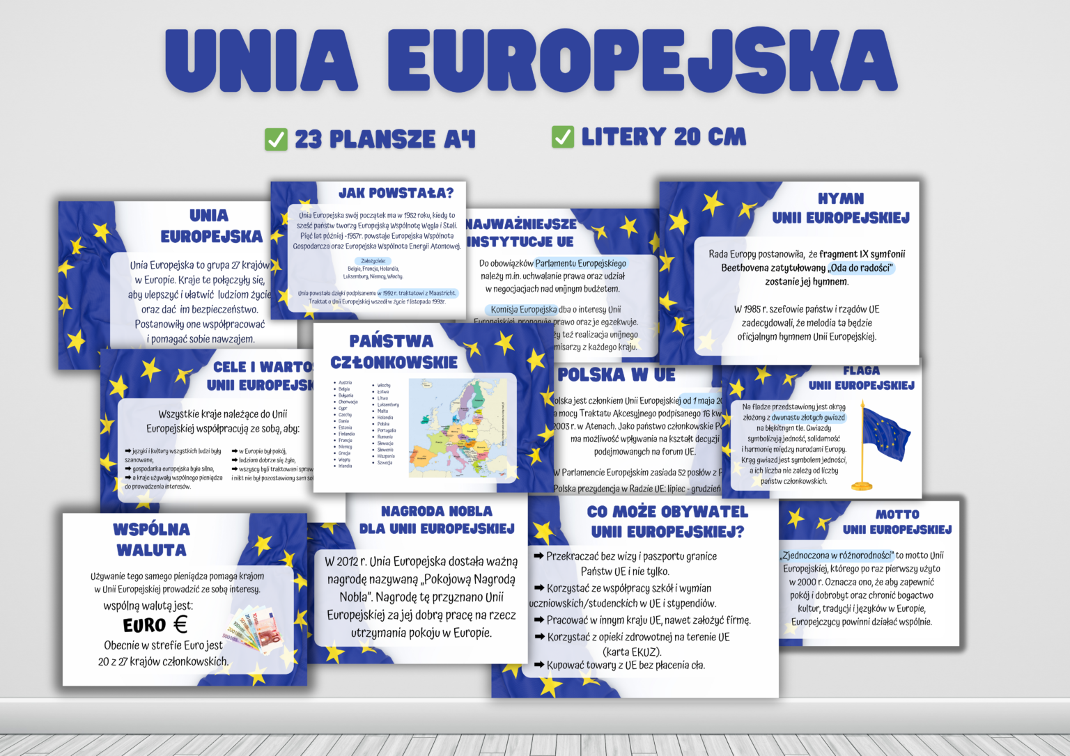 DZIEŃ EUROPY, DZIEŃ UNII EUROPEJSKIEJ - Gazetka Szkolna • Złoty Nauczyciel