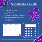 Odejmowanie do 1000 | matematyka | 26 kolumn