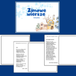 ZIMOWE WIERSZE – zima – biblioteka – świetlica – WIERSZE – GAZETKA – wersja 1