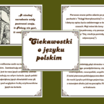 DZIEŃ JĘZYKA OJCZYSTEGO – Ciekawostki o języku polskim – gazetka – biblioteka – świetlica – 15 stron – wersja 2