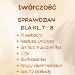 Tematy zajęć – rewalidacja, korekcyjno-kompensacyjnych, dydaktyczno-wyrównawczych