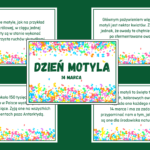 DZIEŃ MOTYLA – puzzle – układanka- układanki – biblioteka – świetlica – przedszkole – 36 wersji – WIOSNA